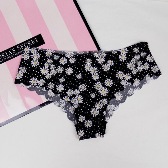 new! victoria's secret PINK VS daisy flowers no show seamless hipster cheekster - Picture 1 of 3